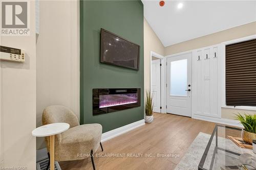 156 Walter Avenue N, Hamilton, ON - Indoor With Fireplace