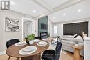 156 Walter Avenue N, Hamilton, ON  - Indoor Photo Showing Dining Room With Fireplace 