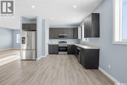 14 Ellisboro Trail, Lebret, SK - Indoor Photo Showing Kitchen With Stainless Steel Kitchen With Upgraded Kitchen