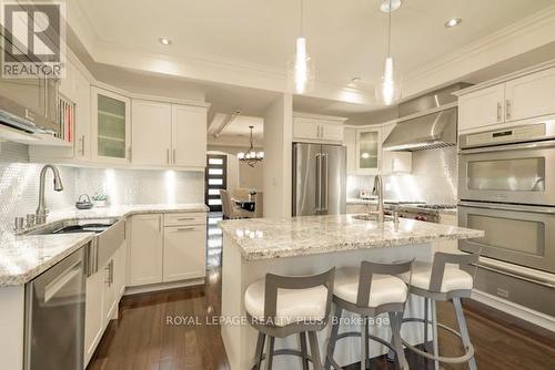 142 Rebecca Street, Oakville, ON - Indoor Photo Showing Kitchen With Stainless Steel Kitchen With Double Sink With Upgraded Kitchen