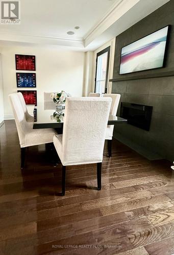 142 Rebecca Street, Oakville, ON - Indoor Photo Showing Kitchen With Fireplace With Upgraded Kitchen