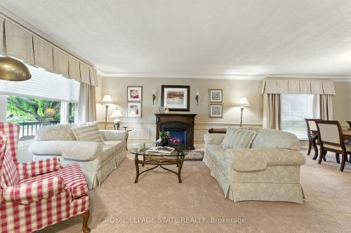 3 Atkins Drive, Hamilton, ON - Indoor Photo Showing Living Room With Fireplace