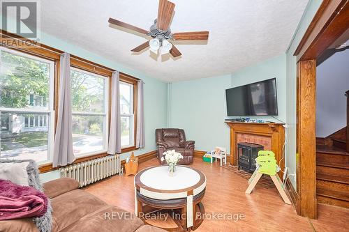 51 Grove Street, Welland (Welland Downtown), ON - Indoor Photo Showing Living Room With Fireplace