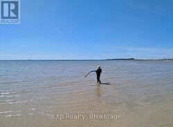 Playing in Lake Huron out in front of 329 Bay St - 
