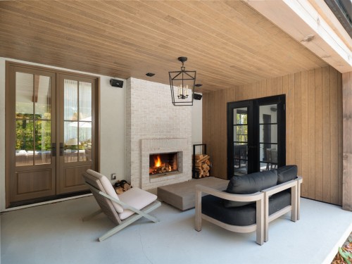 Terrasse - 230 Prom. Des Cervidés, Morin-Heights, QC -  With Fireplace With Exterior