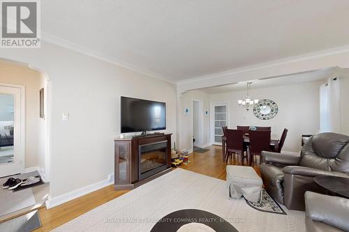 1568 Asgard Drive, Mississauga, ON - Indoor Photo Showing Living Room With Fireplace