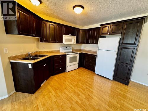 108 2Nd Avenue, Kelvington, SK - Indoor Photo Showing Kitchen With Double Sink