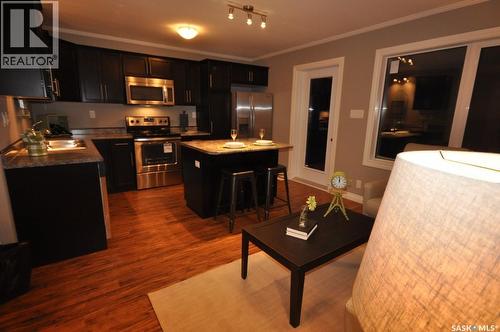 23 10 Clark Drive, Kindersley, SK - Indoor Photo Showing Kitchen With Stainless Steel Kitchen