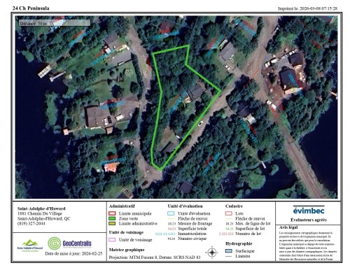 Plan (croquis) - 24 Ch. Peninsula, Saint-Adolphe-D'Howard, QC - Other