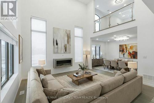 39 Sunrow Gate, Hamilton (Lakeshore), ON - Indoor Photo Showing Living Room With Fireplace