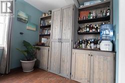 built in bar/storage in the den - 