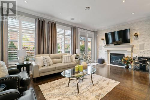 2469 Chateau Common, Oakville, ON - Indoor Photo Showing Living Room With Fireplace