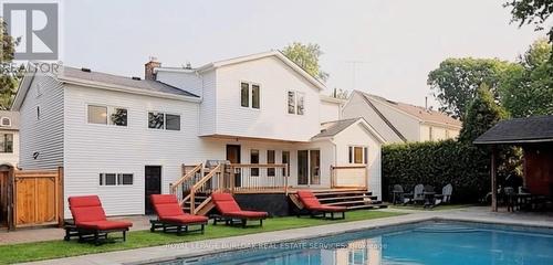 282 Pine Cove Road, Burlington, ON - Outdoor With In Ground Pool With Deck Patio Veranda