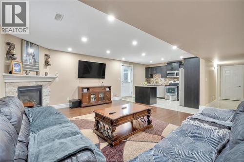 2988 Ruth Road, Windsor, ON - Indoor Photo Showing Living Room With Fireplace