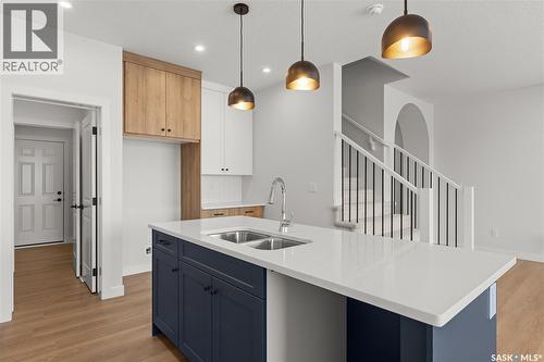 938 Brighton Gate, Saskatoon, SK - Indoor Photo Showing Kitchen With Double Sink