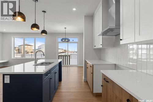 938 Brighton Gate, Saskatoon, SK - Indoor Photo Showing Kitchen With Double Sink