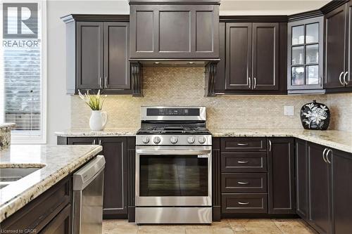 223 Annabelle Street, Hamilton, ON - Indoor Photo Showing Kitchen With Double Sink With Upgraded Kitchen