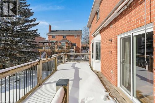 View of upper deck - 148 Cowan Boulevard, Cambridge, ON - Outdoor With Deck Patio Veranda With Exterior