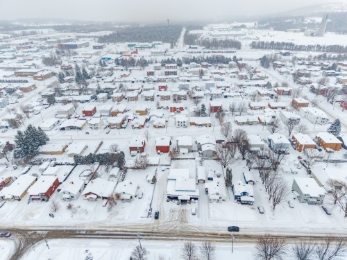 Photo aérienne - 424 Rue Laurier, Val-Des-Sources, QC - Outdoor With View