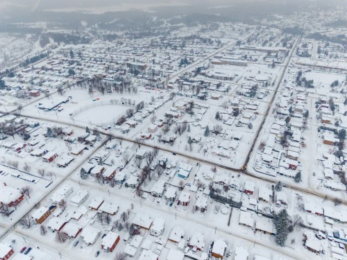 Photo aérienne - 424 Rue Laurier, Val-Des-Sources, QC - 