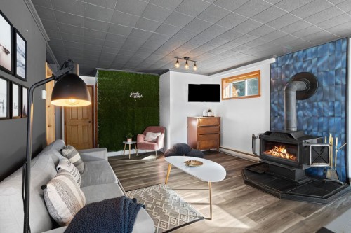 Sous-sol - 5 Ch. De La Baie-Claire, La Macaza, QC - Indoor With Fireplace