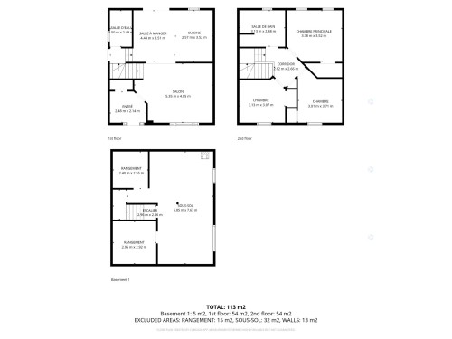 Plan (croquis) - 298 Rue Provost, Napierville, QC - Other