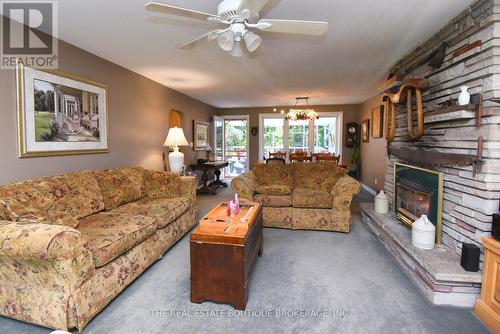 1966 Concession 2 W, Hamilton, ON - Indoor Photo Showing Living Room With Fireplace