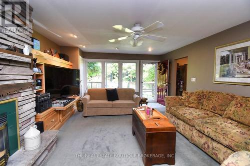 1966 Concession 2 W, Hamilton, ON - Indoor Photo Showing Living Room With Fireplace