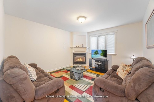 4097 Hickory Drive, Mississauga, ON - Indoor Photo Showing Living Room With Fireplace