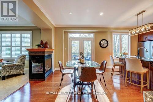 64 Button Crescent, Uxbridge, ON - Indoor Photo Showing Dining Room With Fireplace