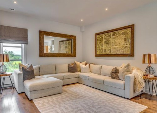 Photo aérienne - 305 Allée Paisible, Mont-Tremblant, QC - Indoor Photo Showing Living Room