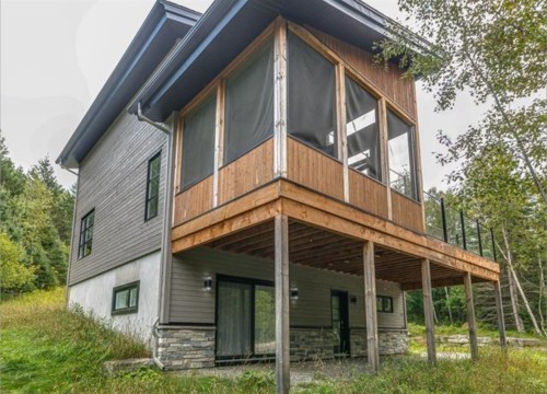 Photo aérienne - 305 Allée Paisible, Mont-Tremblant, QC - Outdoor With Deck Patio Veranda With Exterior