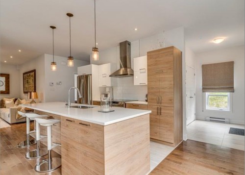 Photo aérienne - 305 Allée Paisible, Mont-Tremblant, QC - Indoor Photo Showing Kitchen With Upgraded Kitchen