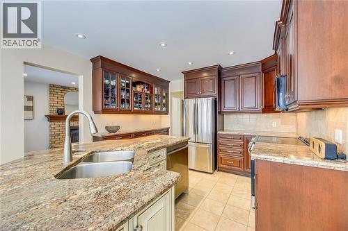 2223 Vista Drive, Burlington, ON - Indoor Photo Showing Kitchen With Stainless Steel Kitchen With Double Sink