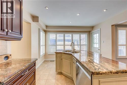 2223 Vista Drive, Burlington, ON - Indoor Photo Showing Kitchen With Double Sink With Upgraded Kitchen