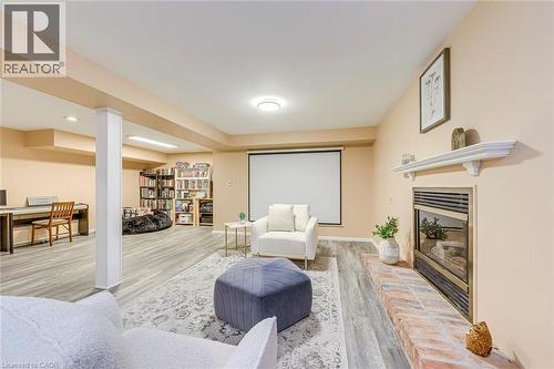 2223 Vista Drive, Burlington, ON - Indoor Photo Showing Living Room With Fireplace
