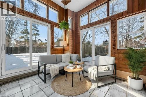Bright and airy sun room at side of the building (virtual staged) - 40 West 3Rd Street, Hamilton, ON - 