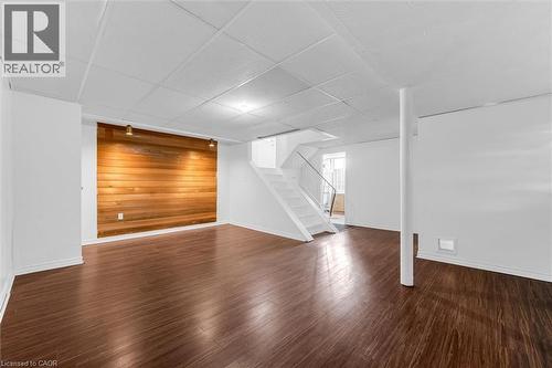Finished basement living and recreation area - 40 West 3Rd Street, Hamilton, ON - Indoor Photo Showing Other Room