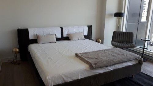 Chambre à coucher - Th5-1288 Rue St-Antoine O., Montréal (Ville-Marie), QC - Indoor Photo Showing Bedroom