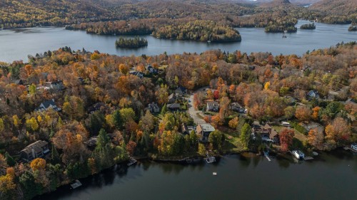 Aerial View - 180 Av. Nantel, Sainte-Agathe-Des-Monts, QC - Outdoor With Body Of Water With View
