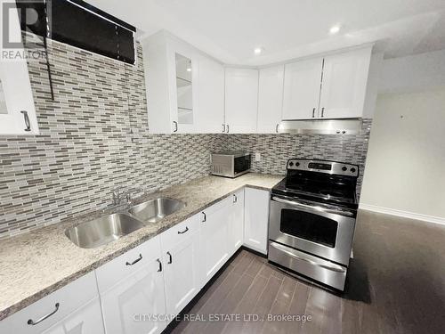 Basement Kitchen - 5476 Freshwater Drive, Mississauga, ON - Indoor Photo Showing Kitchen With Double Sink With Upgraded Kitchen