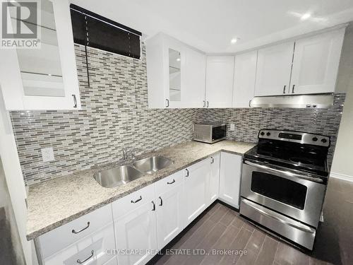 Basement Kitchen - 5476 Freshwater Drive, Mississauga, ON - Indoor Photo Showing Kitchen With Double Sink With Upgraded Kitchen