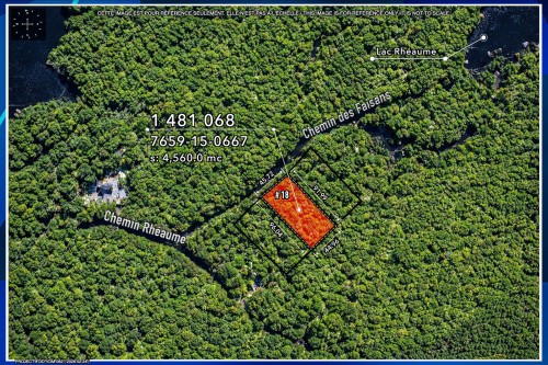 Plan (croquis) - 18 Ch. Des Faisans, Val-Des-Monts, QC 