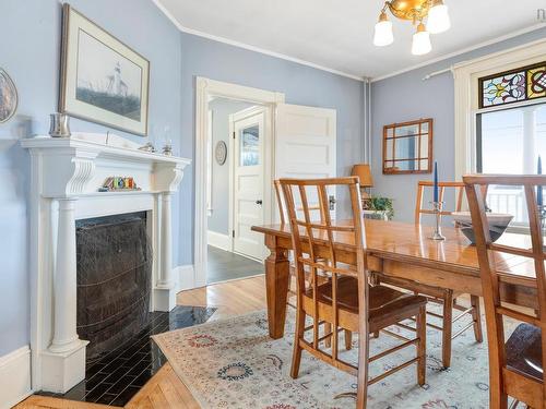 85 Lower Lahave Road, Riverport, NS - Indoor Photo Showing Dining Room With Fireplace