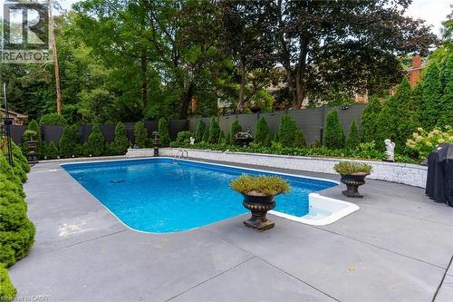 28 Stonegate Drive, Hamilton, ON - Outdoor With In Ground Pool With Backyard