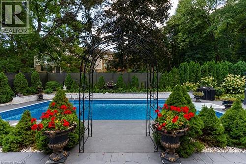 28 Stonegate Drive, Hamilton, ON - Outdoor With In Ground Pool