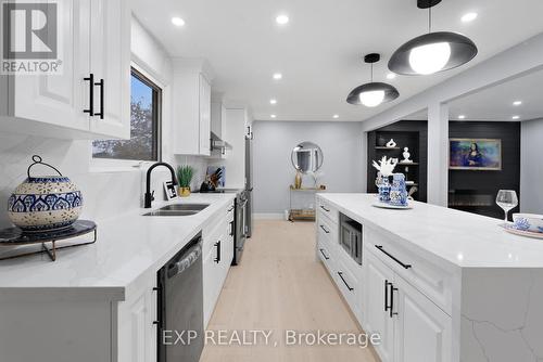 19 Broad Street, Brantford, ON - Indoor Photo Showing Kitchen With Double Sink With Upgraded Kitchen