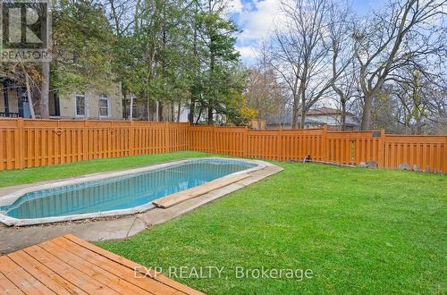 19 Broad Street, Brantford, ON - Outdoor With In Ground Pool With Deck Patio Veranda With Backyard