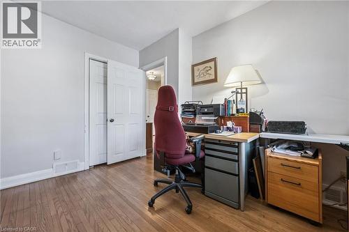 Used as office. Closet has been annexed by washer, dryer on opposing wall in main bathroom - 3012 First Street, Burlington, ON - Indoor Photo Showing Office