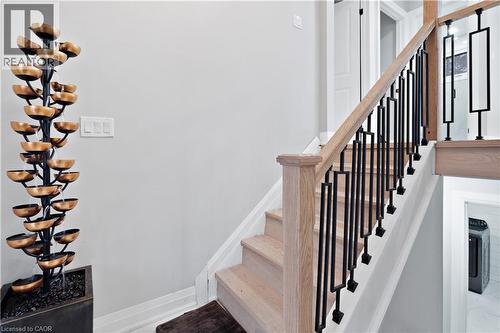 Stairs with baseboards - 19 Broad Street, Brantford, ON - Indoor Photo Showing Other Room